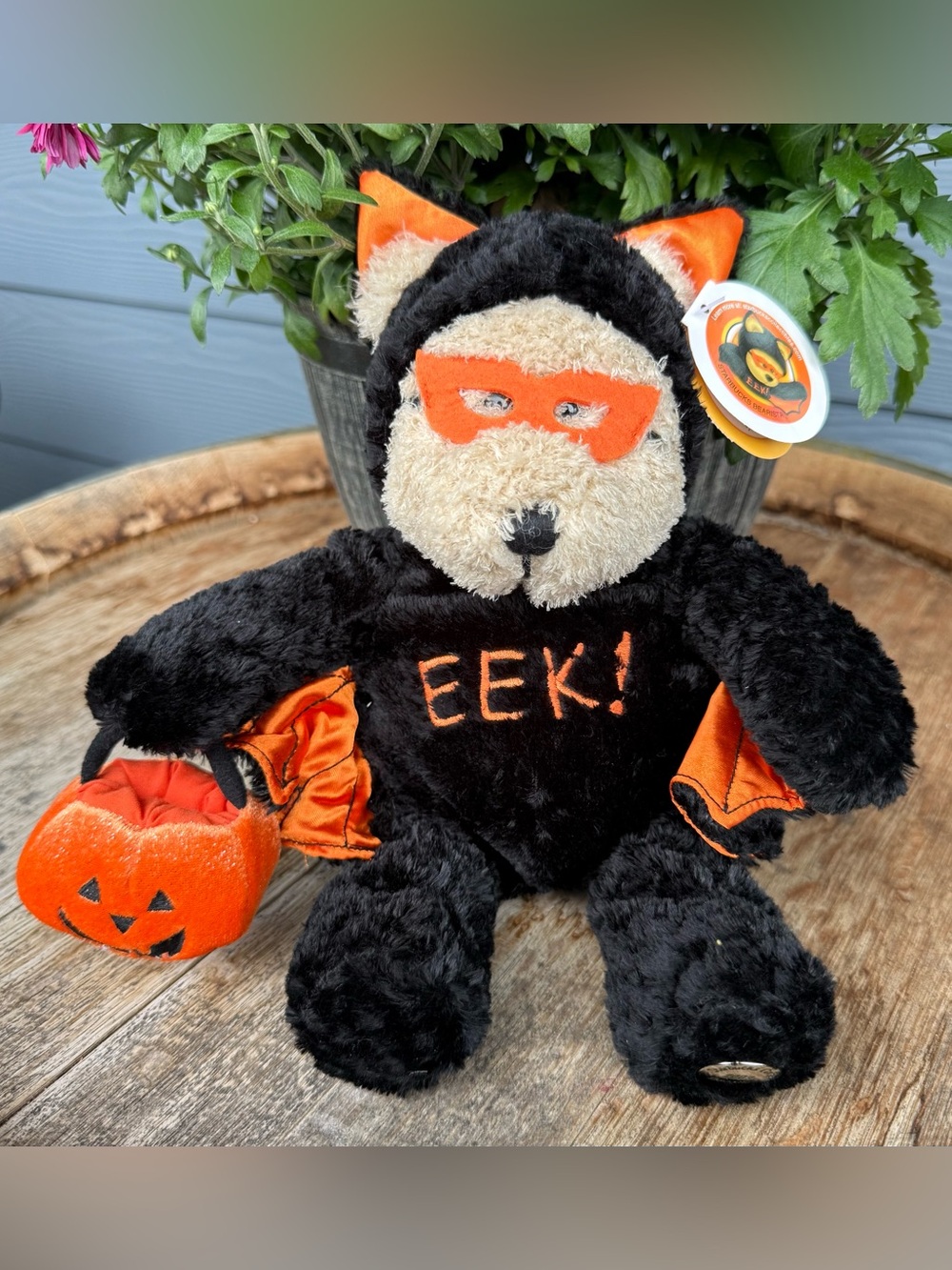 Starbucks Bearista Bear/Bat Costume Halloween EEK NWT 2003